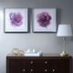 Olliix by Madison Park Signature Purple Set of 2 Purple Ladies Rose Frame Graphic Print-1