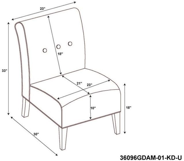 Linon Coco Red Accent Chair-2