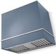 AGA Loge 36" Stone Blue Wall Mounted Range Hood with Polished Chrome Trim-0