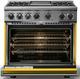 Viking® 7 Series 36" Daffodil Pro Style Dual Fuel Range with Griddle-1