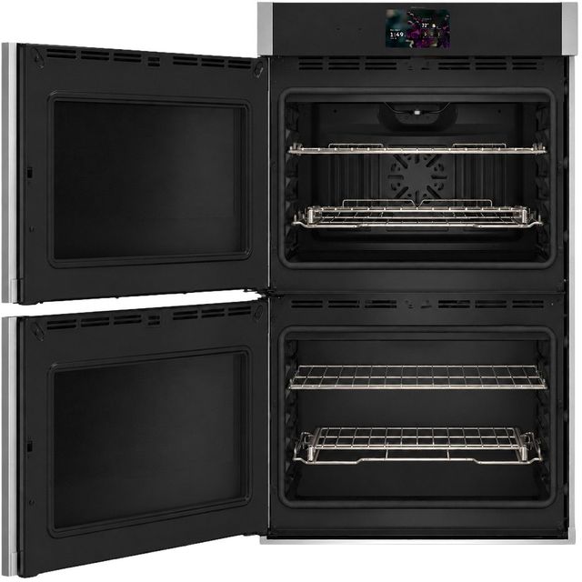 GE Profile™ 30" Stainless Steel Smart Double Electric Wall Oven with Left-Hand Side-Swing Door-1