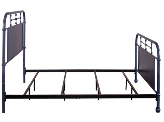 Liberty Furniture Vintage Navy Queen Metal Rod Bed-3