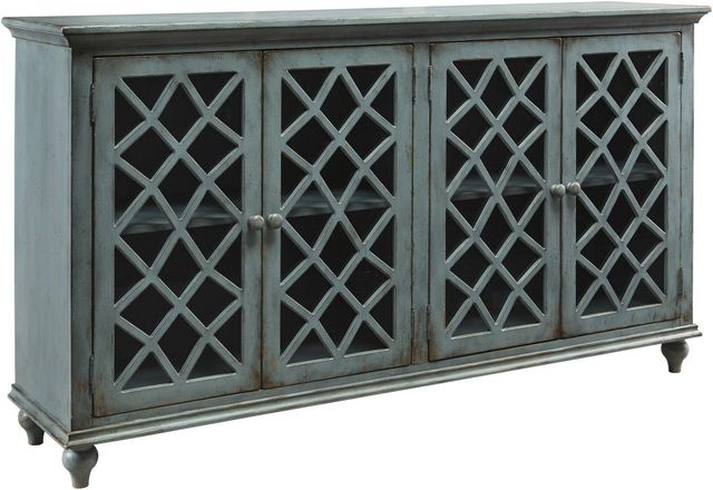 Signature Design by Ashley® Mirimyn Antique Teal Accent Cabinet-0