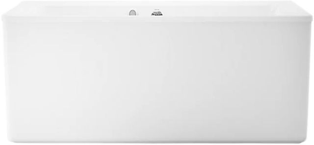KOHLER® Stargaze® White 72" x 36" Freestanding Bath with Fluted Shroud-1