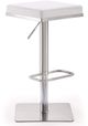 TOV Furniture Bari White Adjustable Bar Stool-0