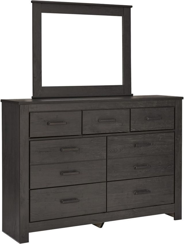 Signature Design by Ashley® Brinxton 4-Piece Charcoal Queen Panel Bed Set-2