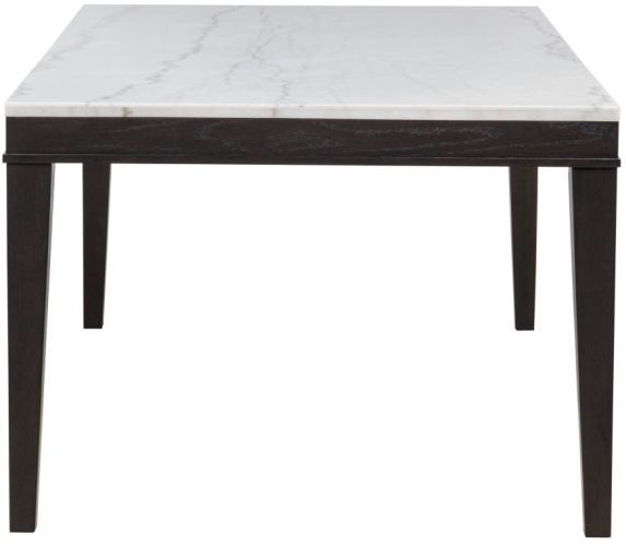 Coaster® Averill White Marble Top Dining Table with Coffee Bean Base-4