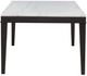 Coaster® Averill White Marble Top Dining Table with Coffee Bean Base-4