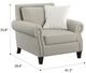 Emerald Home Celia Saxon Beige Accent Chair-2