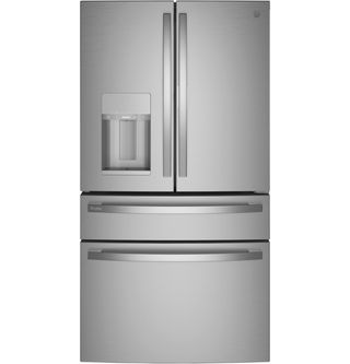 GE Profile™ 36" 27.6 Cu. Ft. Fingerprint Resistant Stainless Steel Freestanding French Door Refrigerator