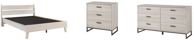 Signature Design by Ashley® Socalle 3-Piece Light Natural Full Platform Bed Set-0