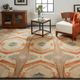 Feizy Leandra Blue/Rust 5' x 8' Rug-5
