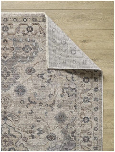 KAS Rugs Adele Grey/Ivory Amelia 5'x8' Area Rug-2