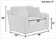 Jackson Furniture Lindsey Platinum/Snow Chair and a Half-5