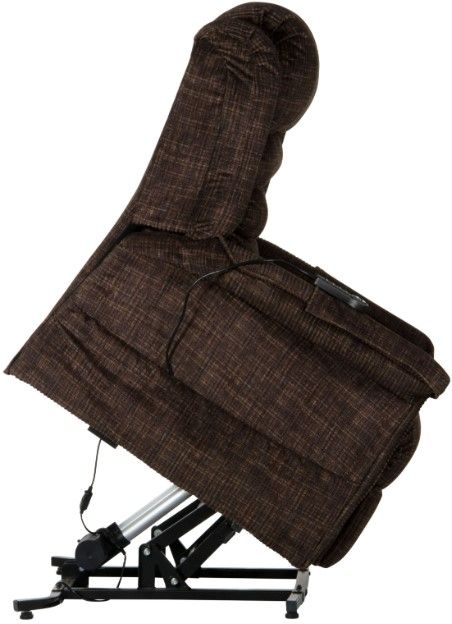 Catnapper® Soother Chocolate Power Lift Full Lay Out Chaise Recliner with Heat and Massage-8