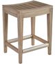 Universal Explore Home™ Coastal Living Outdoor Saratoga Warm Weathered Wooden Counter Stool-0