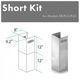 ZLINE 2 Piece 12" Stainless Steel Wall Hood Extension Kit-2