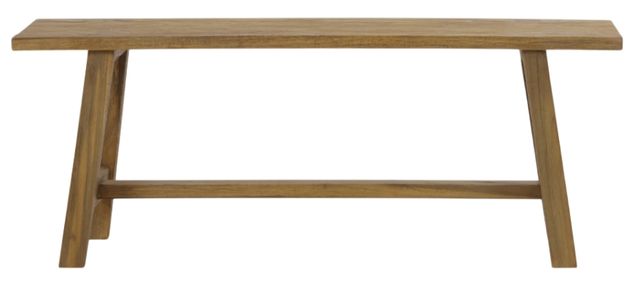 Bramble Rustic Teak Natural Bench-1