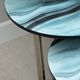 Crestview Collection Blue Nesting Table Set with Stainless Steel Base-4
