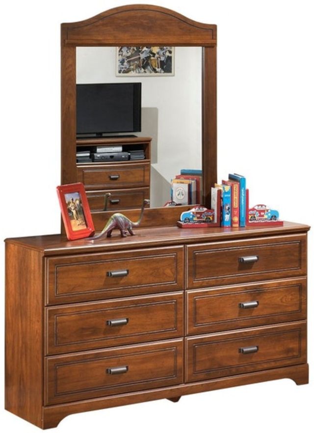 Signature Design by Ashley® Barchan 5-Piece Medium Brown Twin Bookcase Bed Set-2