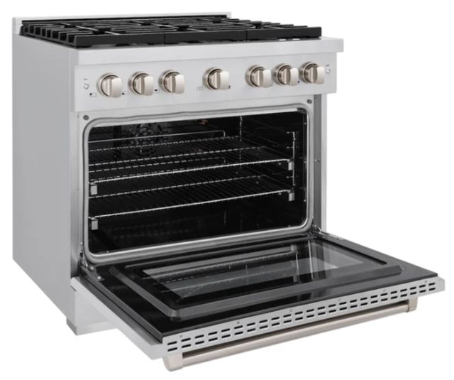 ZLINE 36" Stainless Steel Pro Style Gas Range-3