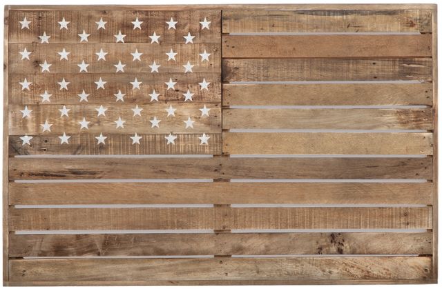 Signature Design by Ashley® Jonway Antique Brown Flag Wall Art-0