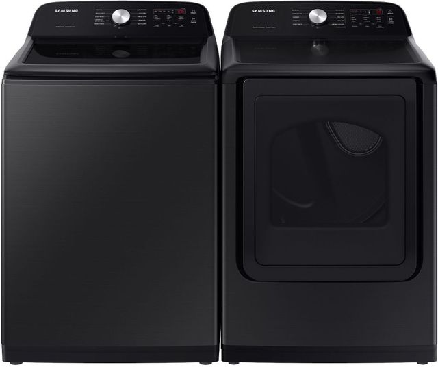 Samsung Brushed Black Laundry Pair-0