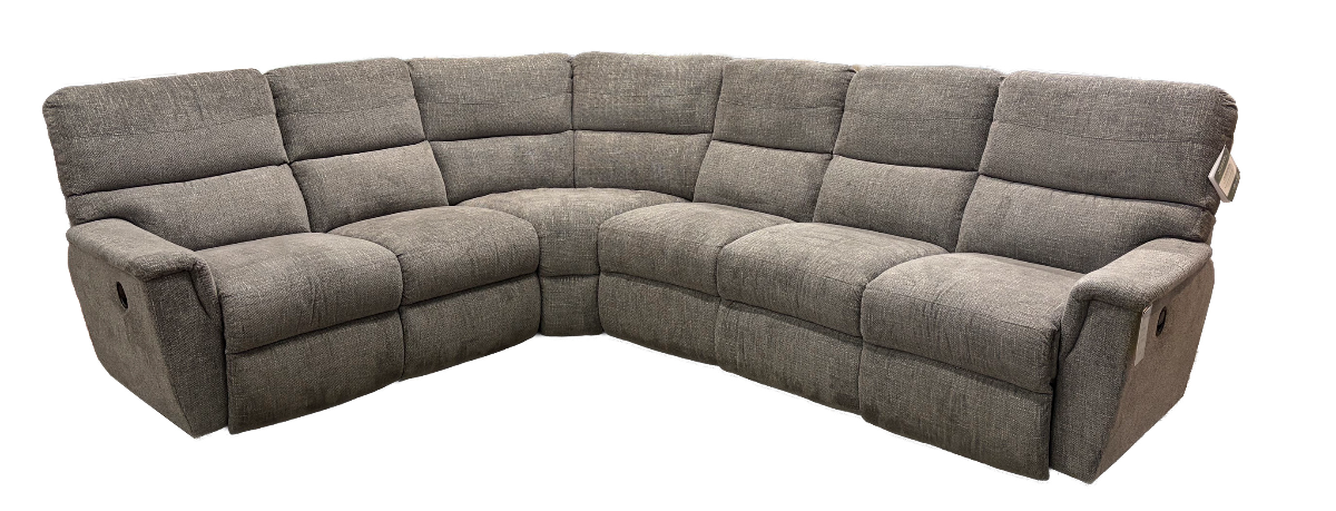 La-Z-Boy® Ava Truffle 4 Piece Reclining Sectional | BlvdHome
