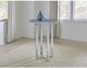 Modus Furniture Amalfi Carrara Marble Top 32" Round Bar Table with Chrome Base -1
