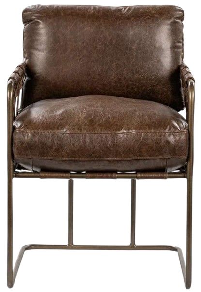 Classic Home Strapling Bronze/Cocoa Brown Dining Chair-2