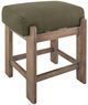 International Furniture Direct Balam Green/Stained White Accent Stool-0