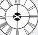 Crestview Collection It's Time Black/White Washed Wall Clock-1