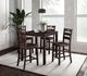 Furniture of America® Lubbock 5-Piece Expresso Counter Height Dining Table Set-1