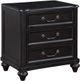 Mazin Furniture Herman Gray Brown Nightstand-1