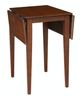 John Thomas Furniture® Dining Essentials Espresso Small Drop Dining Table with Black Base-2
