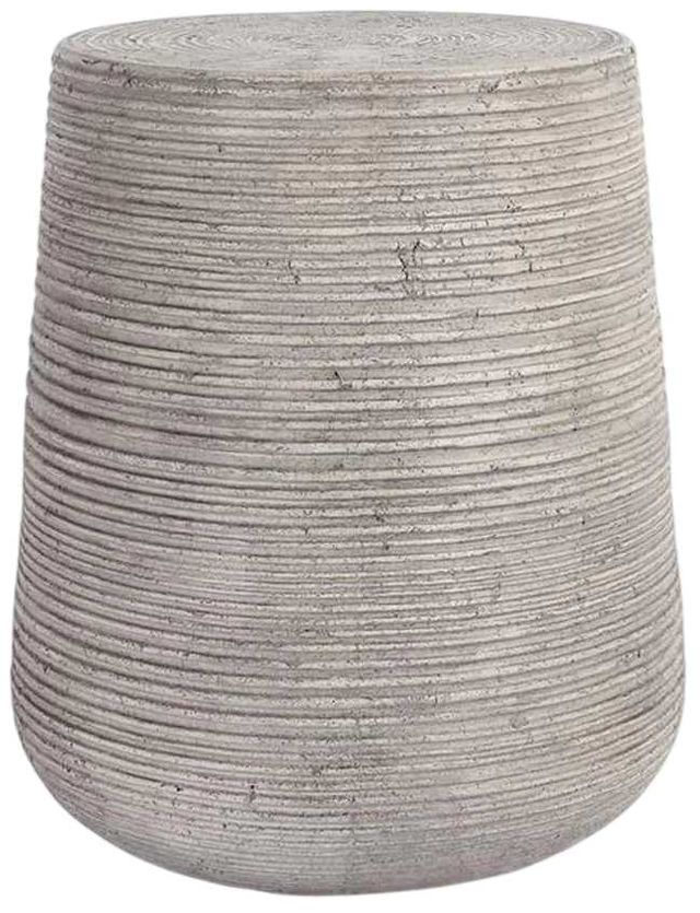 Classic Home Nellie Light Gray Concrete Outdoor End Table-0