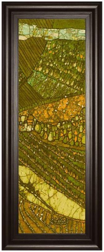 Classy Living Andrea Davis Vineyard Batik Il 18" Wall Art-0