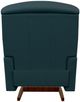 La-Z-Boy® Reed Arctic Blue Leather Power Rocking Recliner with Headrest-4