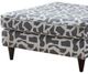 Fusion Furniture Scarborough Steel Lilypad Charcoal Cocktail Ottoman-1