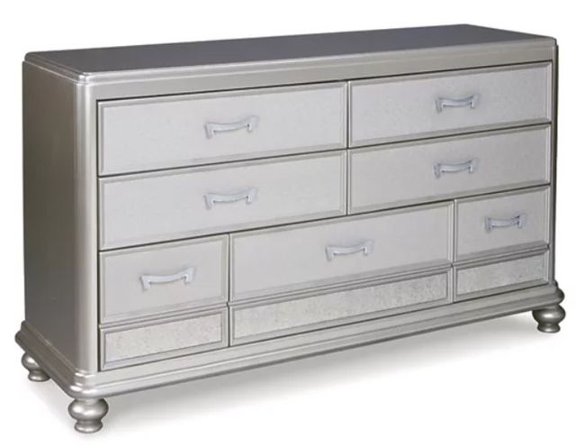 Signature Design by Ashley® Coralayne 2-Piece Gray Queen Panel Bed Set-2