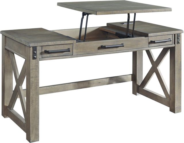 Signature Design by Ashley® Aldwin Gray Office Lift Top Desk-1
