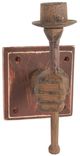 A & B Home Brown 8" Candle Holder-0