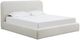 Modus Furniture Elora Whitewashed Queen Upholstered Platform Bed-0