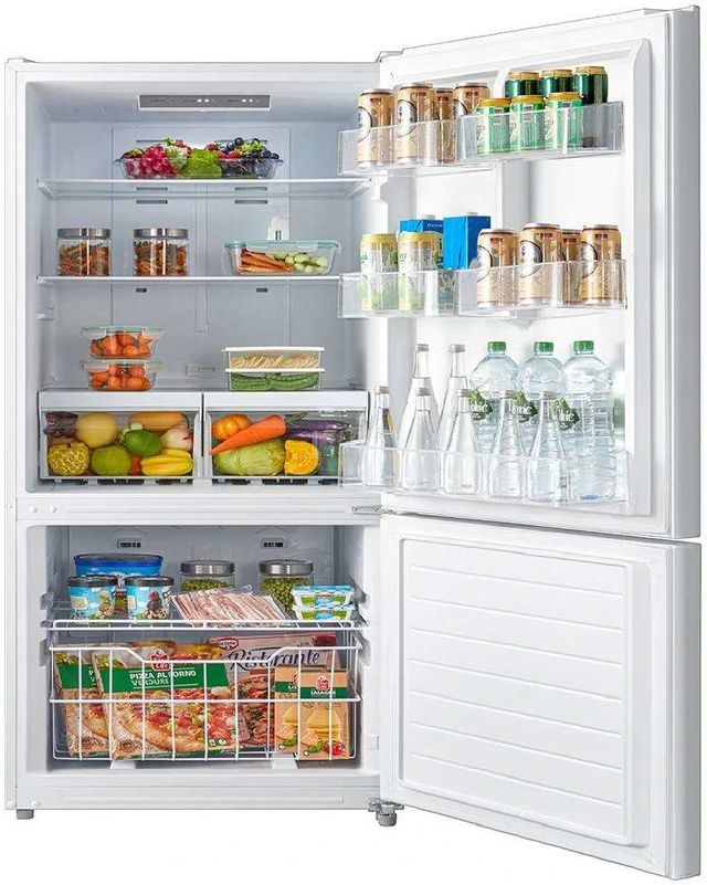 Moffat 18.6 Cu. Ft. White Bottom Freezer Refrigerator-1