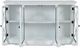 Jofran Inc. Carrington Brushed White Small Breakfront Cabinet-3
