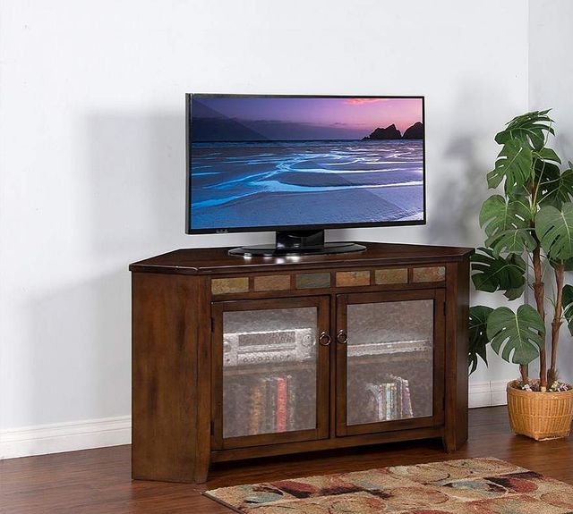 Sunny Designs™ Santa Fe Dark Chocolate 55” Corner TV Console