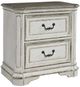 Liberty Furniture Magnolia Manor 5-Piece Antique White/Gray/Weathered Bark King Bedroom Set-5