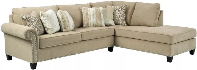 Signature Design by Ashley® Dovemont 2-Piece Putty Right-Arm Facing Sectional and Chaise-0