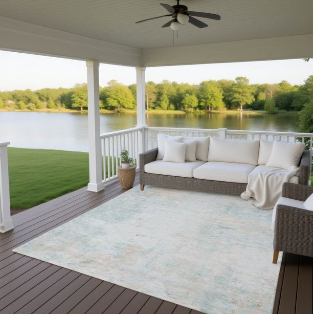 Dalyn™ Rug Company Ravenna RN1 Seafoam 5'x8' Area Rug-3