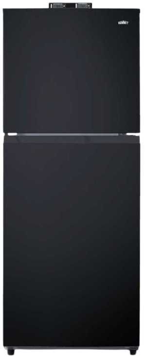Summit® 24" 10.1 Cu. Ft. Black Counter Depth Top Freezer Refrigerator-0